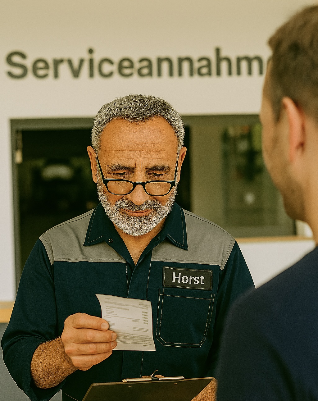 Beispiel einer Werkstattrechnung für die KI-Analyse